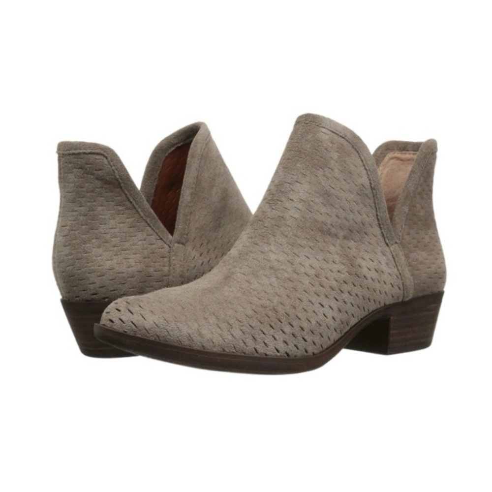Lucky Brand Baley Taupe Ankle Booties | Coastal Cowgirl